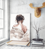Πίνακας σε Καμβά : Lady In Shirt