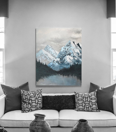 Πίνακας σε Καμβά : Winter Mountains