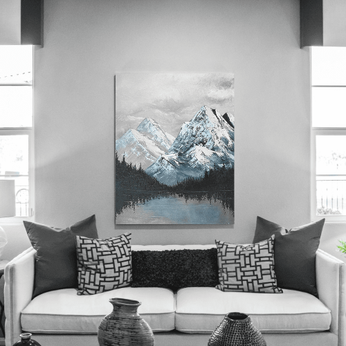 Πίνακας σε Καμβά : Winter Mountains