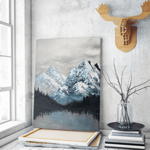 Πίνακας σε Καμβά : Winter Mountains