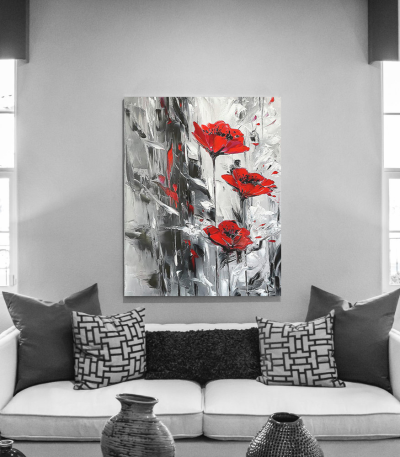Πίνακας σε Καμβά : Tulips Art Canvas