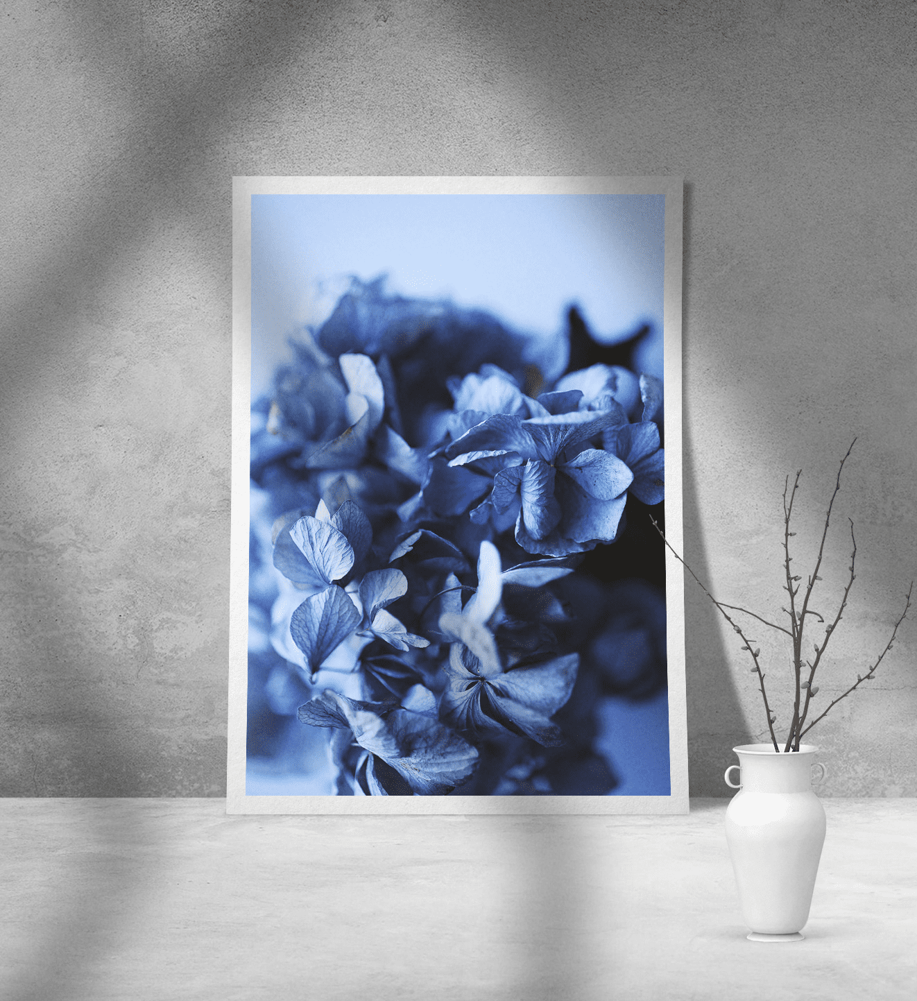 Εκτύπωση σε Αφίσα Χαρτί Blue Flowers Εκτύπωση σε Αφίσα Χαρτί Blue Flowers