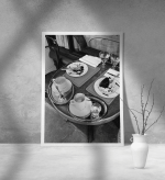 Εκτύπωση σε Αφίσα Χαρτί BNW Paris Coffee