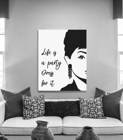 Πίνακας σε Καμβά : Life Is A Party