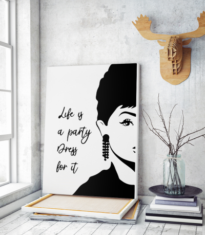 Πίνακας σε Καμβά : Life Is A Party