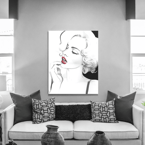Πίνακας σε Καμβά : Red Lipstick Lady