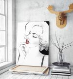 Πίνακας σε Καμβά : Red Lipstick Lady