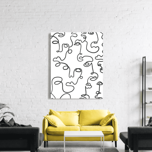 Πίνακας σε Καμβά : Minimalistic Line Art