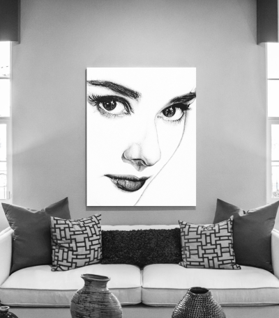 Πίνακας σε Καμβά : Audrey Hepburn portrait