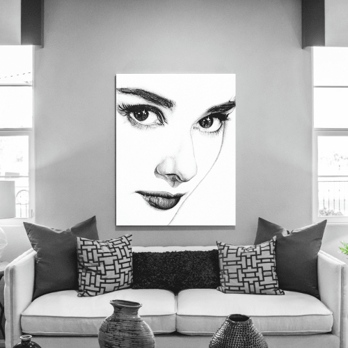 Πίνακας σε Καμβά : Audrey Hepburn portrait