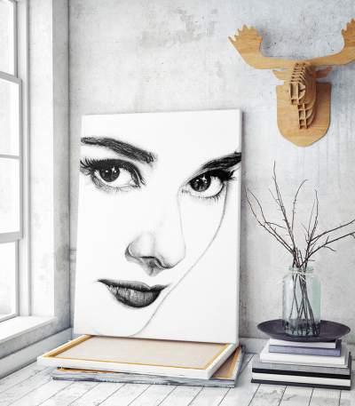 Πίνακας σε Καμβά : Audrey Hepburn portrait