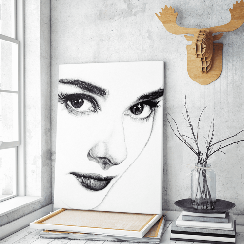 Πίνακας σε Καμβά : Audrey Hepburn portrait