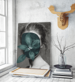 Πίνακας σε Καμβά : Leaf Face Portrait
