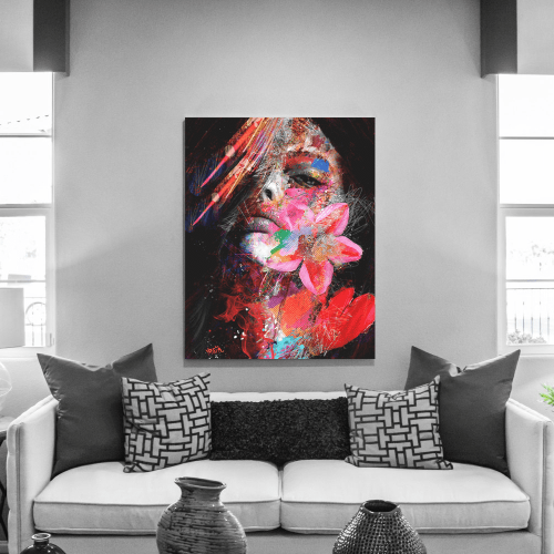 Πίνακας σε Καμβά : Abstract Portrait Lady
