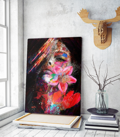 Πίνακας σε Καμβά : Abstract Portrait Lady