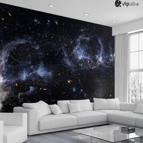 Αυτοκόλλητη Ταπετσαρία Τοίχου 3d : Galaxy
