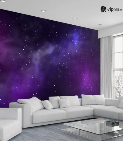 Αυτοκόλλητη Ταπετσαρία Τοίχου 3d : Galaxy no2