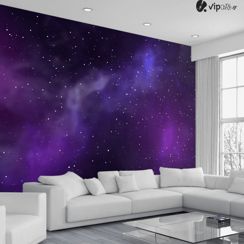 Αυτοκόλλητη Ταπετσαρία Τοίχου 3d : Galaxy no2