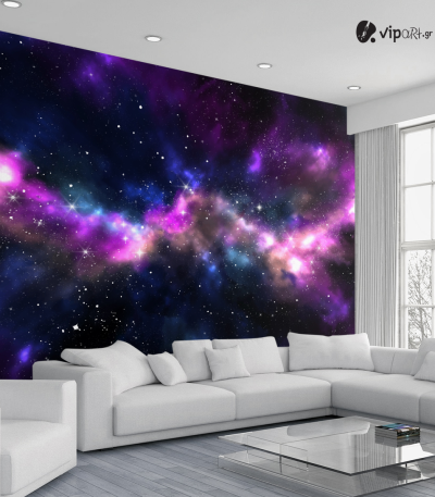Αυτοκόλλητη Ταπετσαρία Τοίχου 3d : Galaxy no3