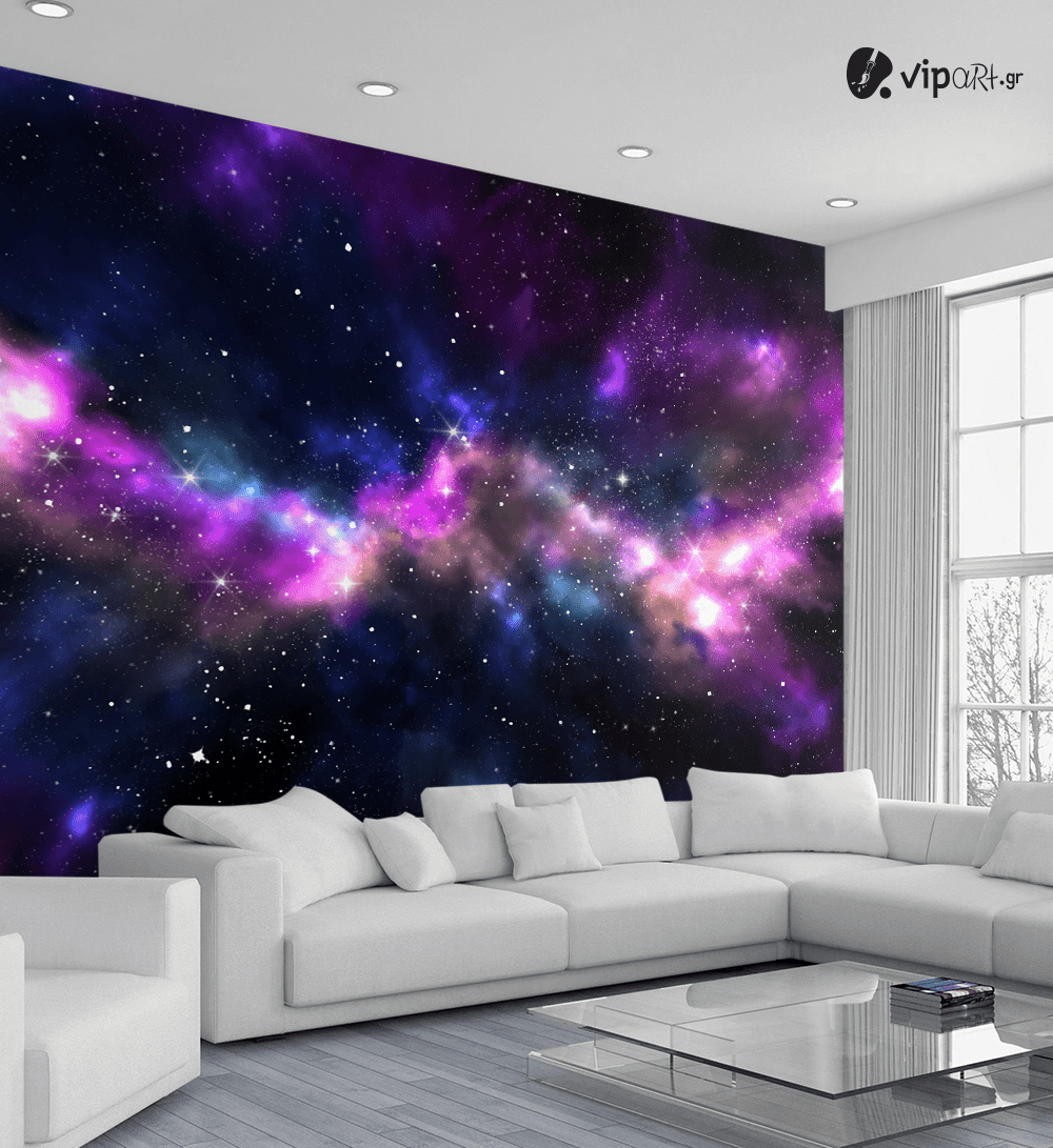 Αυτοκόλλητη Ταπετσαρία Τοίχου 3d : Galaxy no3