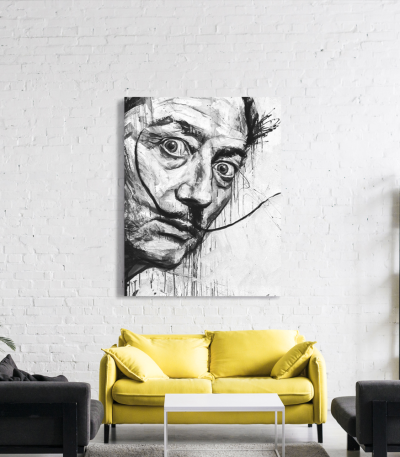 Πίνακας σε Καμβά : Dali Graffiti Portrait