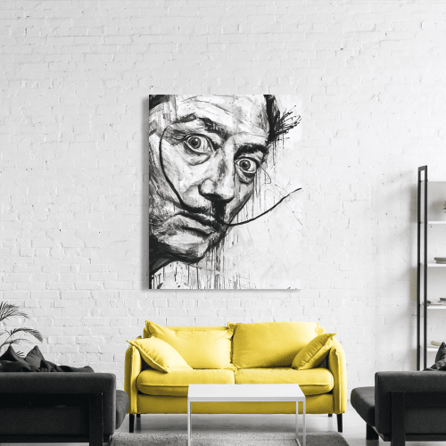 Πίνακας σε Καμβά : Dali Graffiti Portrait