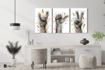 Σύνθεση Με Πίνακες Καμβάδες 60x40 - 3 Τεμάχια - Hand Art