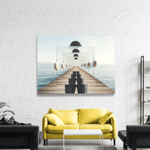 Πίνακας σε Καμβά : Surealism Mirror Art