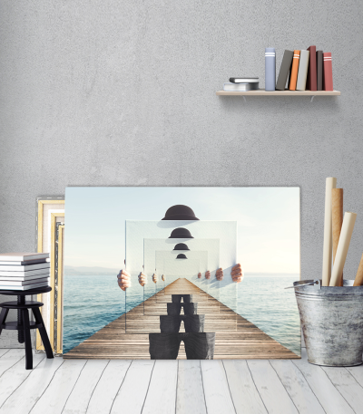 Πίνακας σε Καμβά : Surealism Mirror Art