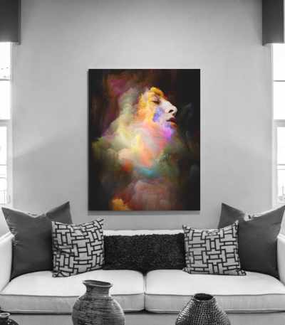 Πίνακας σε Καμβά : Colorful Portrait