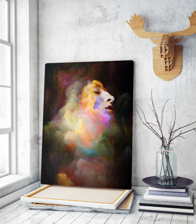 Πίνακας σε Καμβά : Colorful Portrait