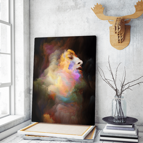 Πίνακας σε Καμβά : Colorful Portrait
