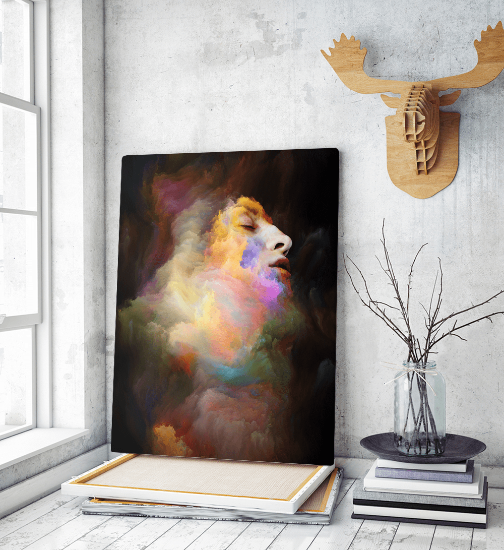 Πίνακας σε Καμβά : Colorful Portrait