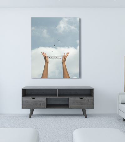 Πίνακας σε Καμβά : Surrealistic Hands Art