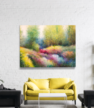 Πίνακας σε Καμβά : colorful abstract canvas