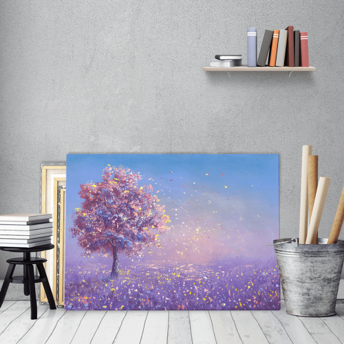 Πίνακας σε Καμβά : Fantasy Purple Tree