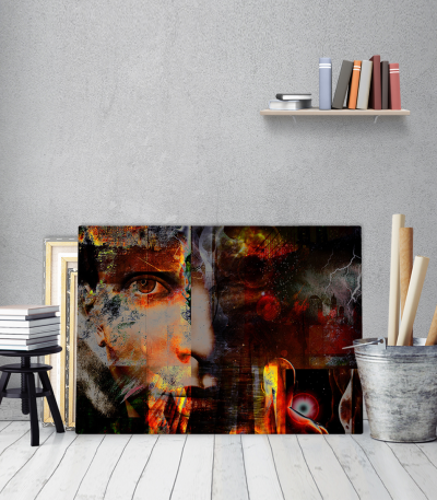 Πίνακας σε Καμβά : Abstract Face Art