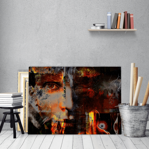 Πίνακας σε Καμβά : Abstract Face Art
