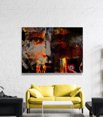 Πίνακας σε Καμβά : Abstract Face Art