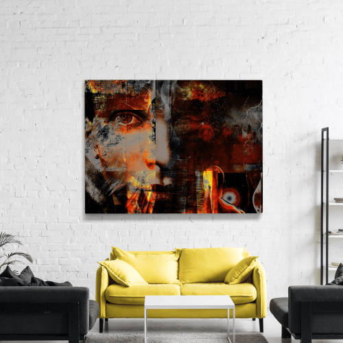 Πίνακας σε Καμβά : Abstract Face Art