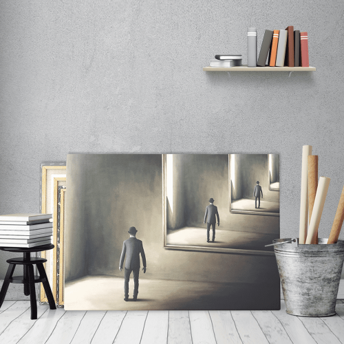 Πίνακας σε Καμβά : Surrealistic Mirror Room