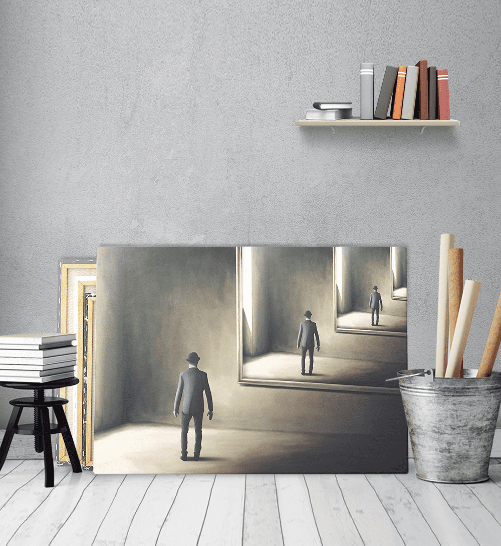 Πίνακας σε Καμβά : Surrealistic Mirror Room