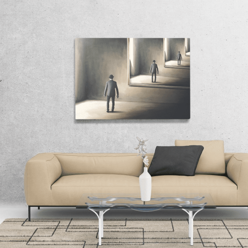 Πίνακας σε Καμβά : Surrealistic Mirror Room