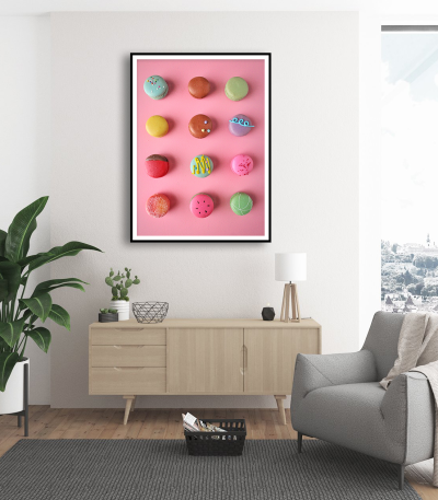 Εκτύπωση σε Αφίσα Χαρτί Colorful Macarons