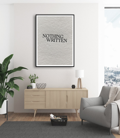 Εκτύπωση σε Αφίσα Χαρτί Nothing Written