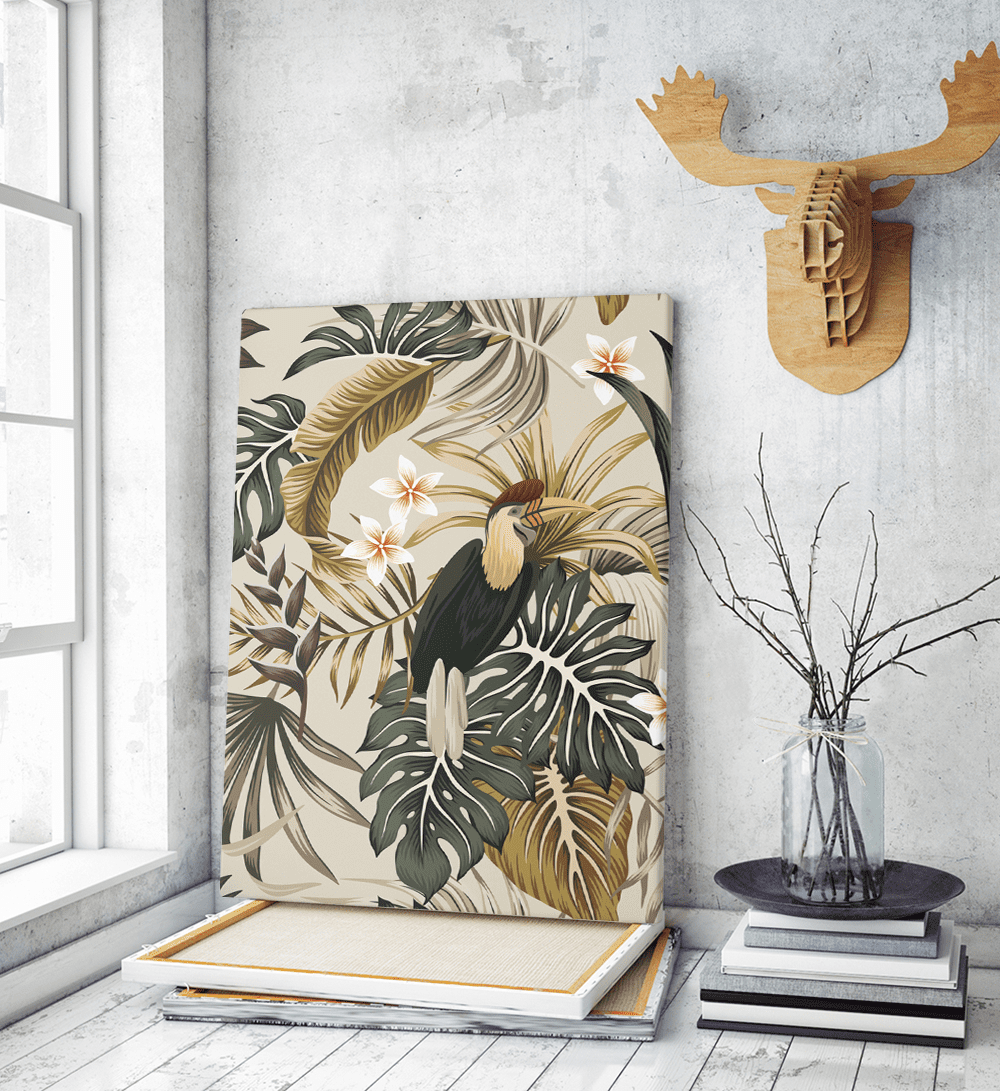 Πίνακας σε Καμβά : Tropical Bird Πίνακας σε Καμβά : Tropical Bird