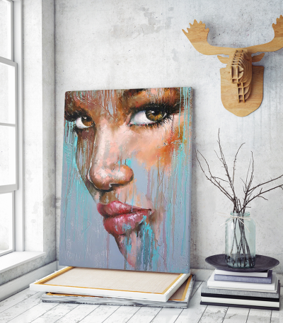 Πίνακας σε Καμβά : Abstract Woman Face
