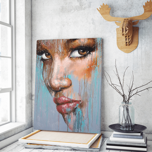 Πίνακας σε Καμβά : Abstract Woman Face
