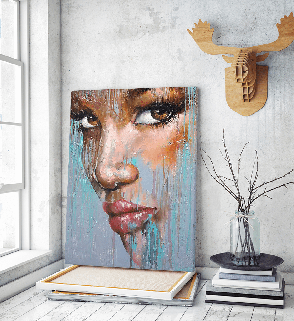 Πίνακας σε Καμβά : Abstract Woman Face Πίνακας σε Καμβά : Abstract Woman Face