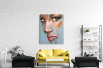 Πίνακας σε Καμβά : Abstract Woman Face